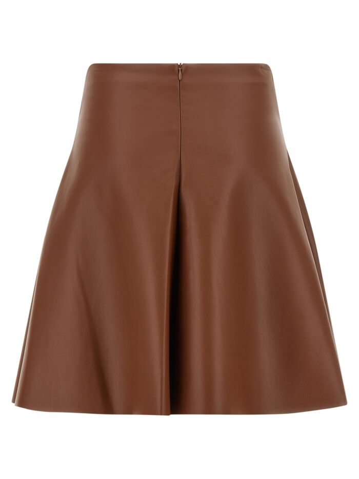 NUDE Eco-leather Full Skirt