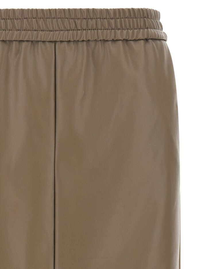 NUDE Eco-leather Panel Skirt