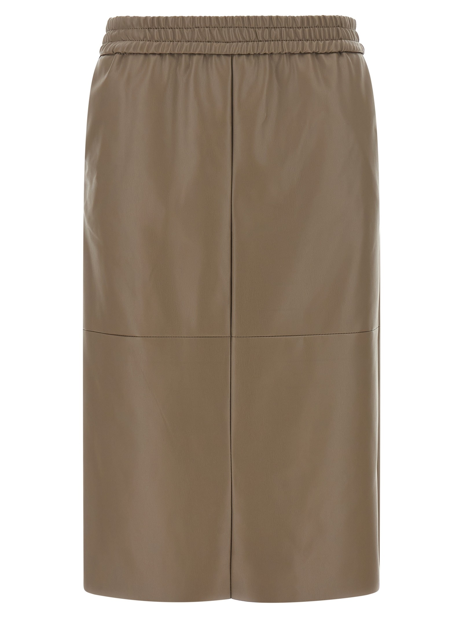 NUDE Eco-leather Panel Skirt