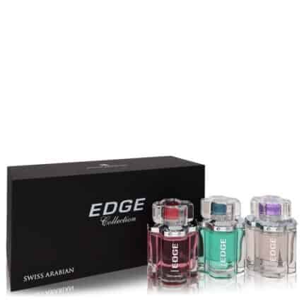 Edge Intense By Swiss Arabian - Gift Set -- Edge 3.4 Oz Eau De Parfum Spray For Women + Edge Intense 3.4 Oz Eau De Parfum Spray For Women + Edge Intense 3.4 Oz Eau De Toilette Spray For Men