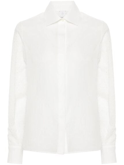 ELEVENTY Embroidered Sleeve Shirt