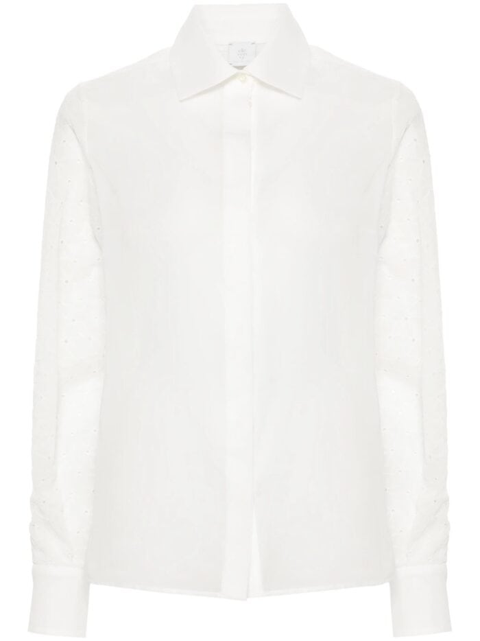 ELEVENTY Embroidered Sleeve Shirt