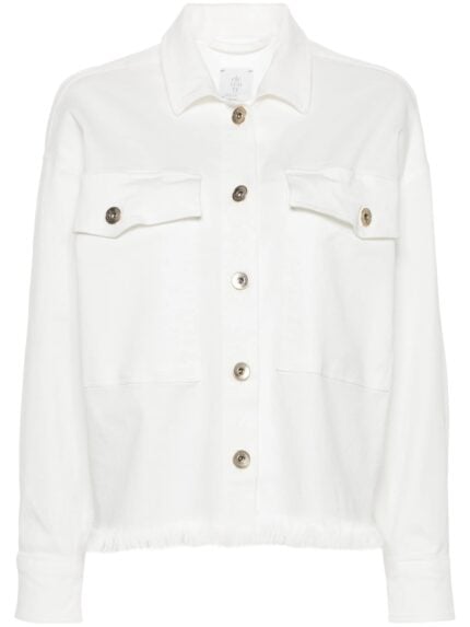 ELEVENTY Frayed Shirt