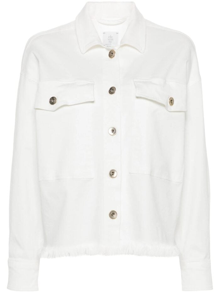 ELEVENTY Frayed Shirt