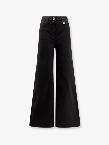 Elisabetta Franchi Black Denim Trousers