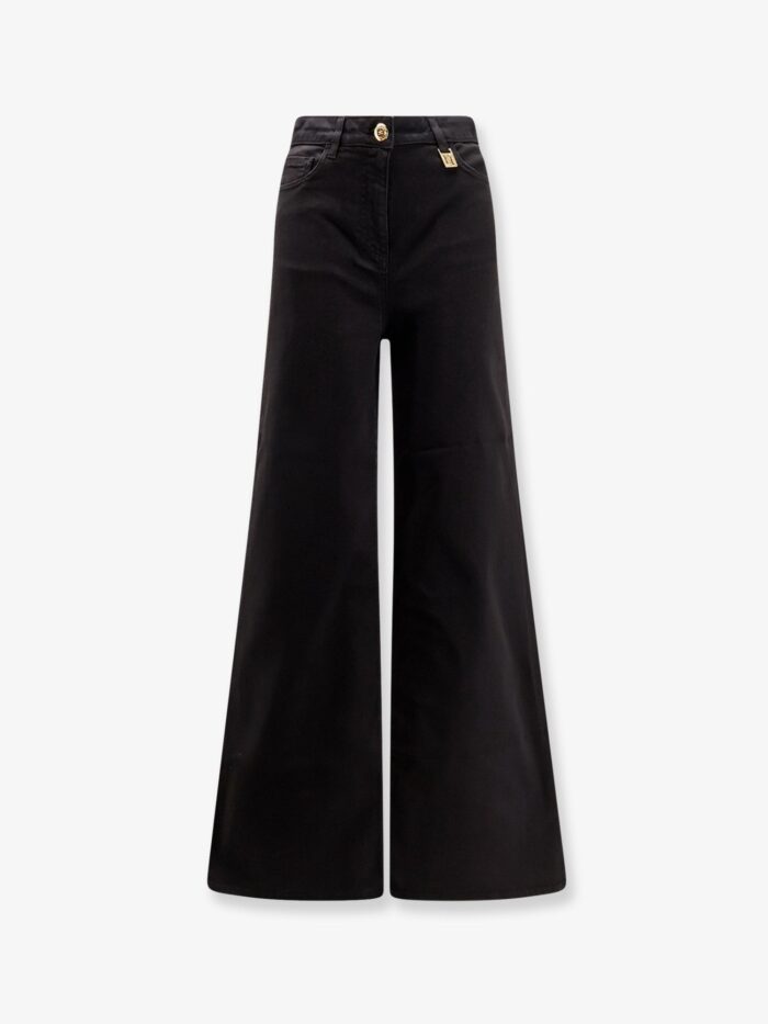 Elisabetta Franchi Black Denim Trousers