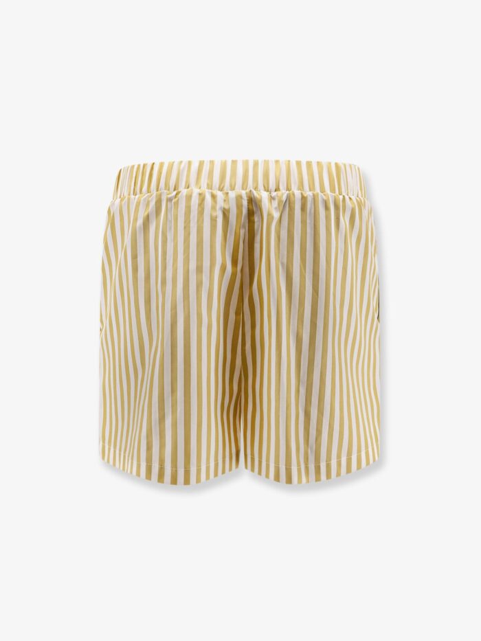 Elisabetta Franchi Celana Striped Cotton Shorts