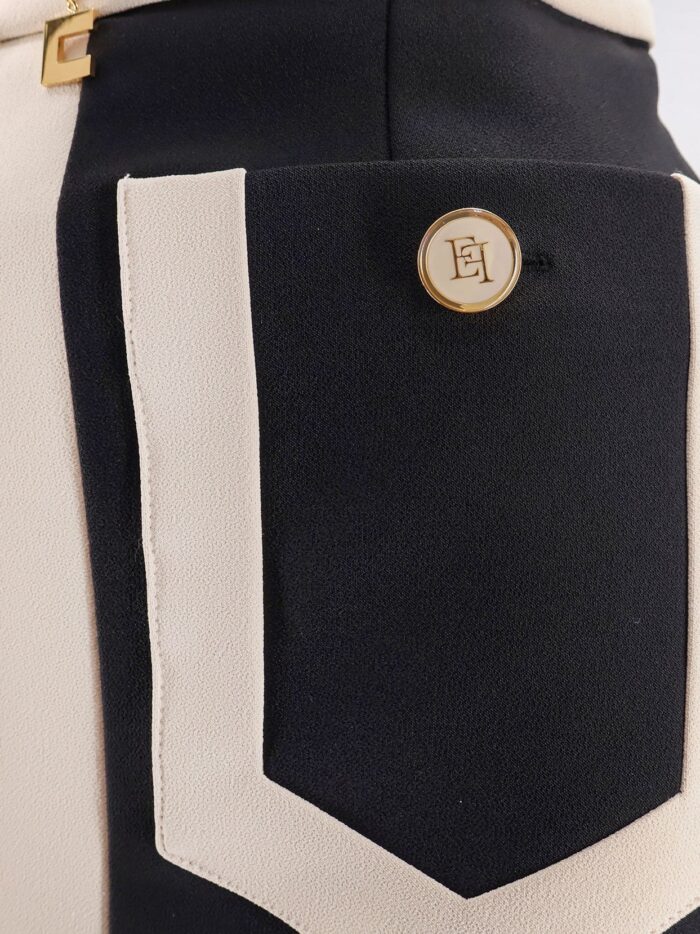 Elisabetta Franchi Crepe Pencil Skirt