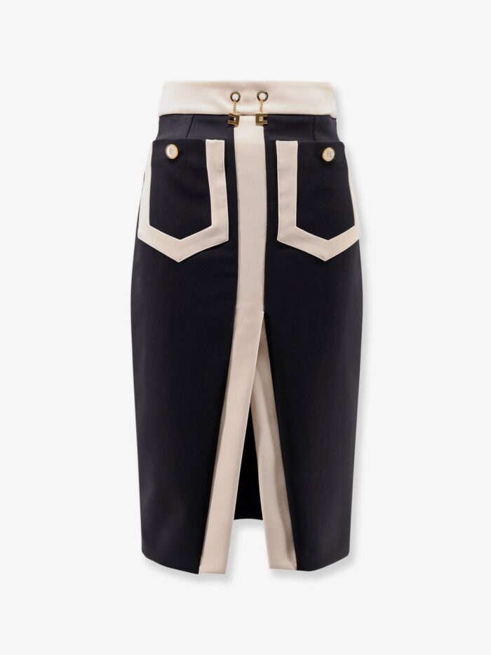 Elisabetta Franchi Crepe Pencil Skirt