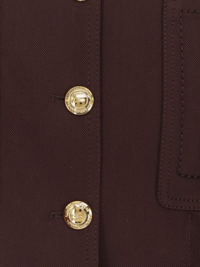 Elisabetta Franchi Cropped Viscose Jacket