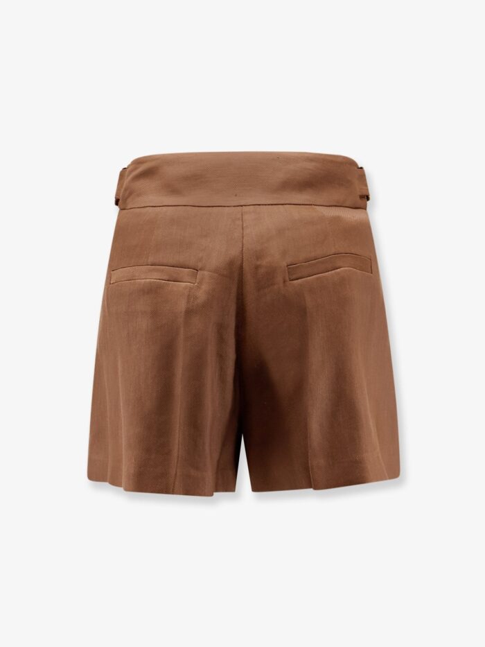 Elisabetta Franchi Daily Linen And Viscose Shorts