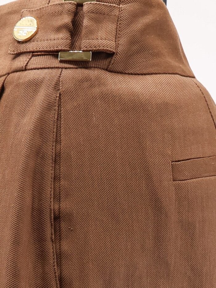 Elisabetta Franchi Daily Linen And Viscose Shorts