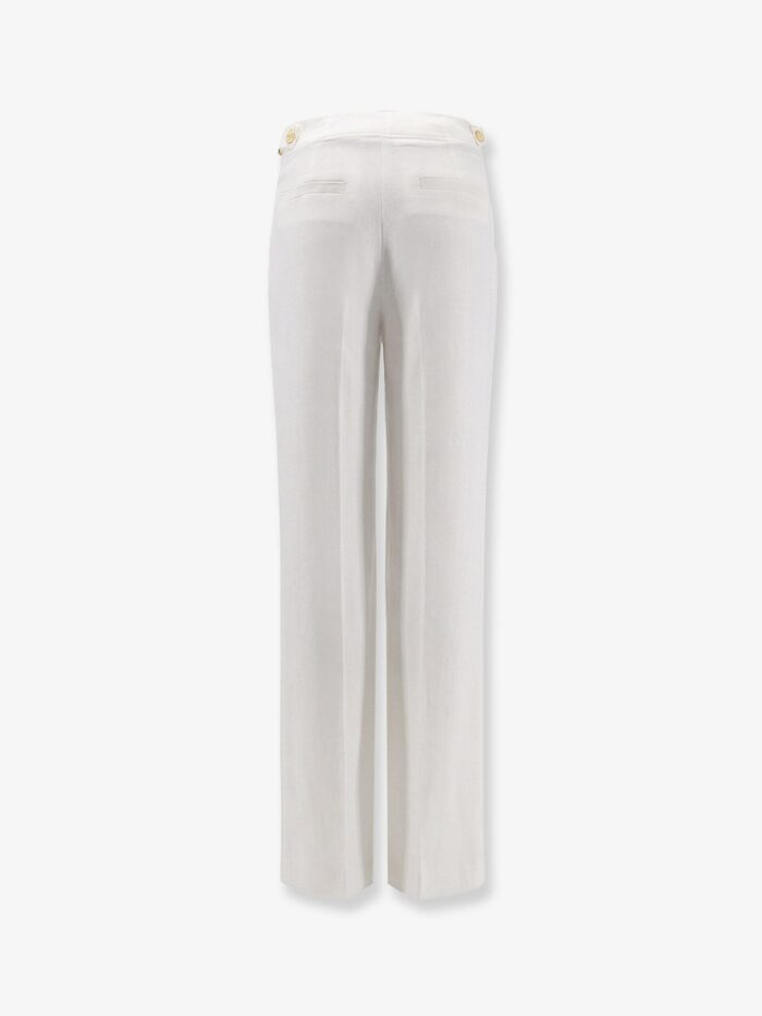Elisabetta Franchi Daily Linen And Viscose Trousers