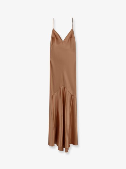 Elisabetta Franchi Daily Satin Long Dress