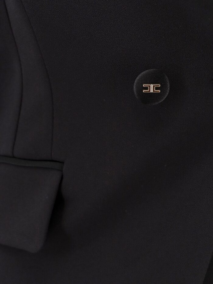 Elisabetta Franchi Double-breasted Blazer With Covered Buttons