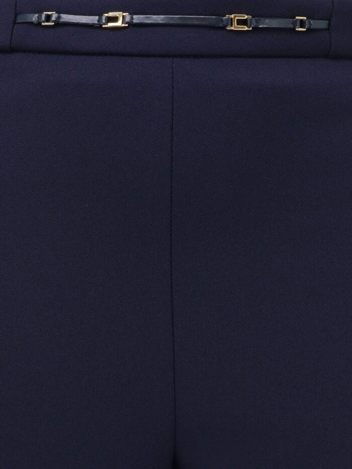 Elisabetta Franchi Essentials Rtrousers With Monogram Detail