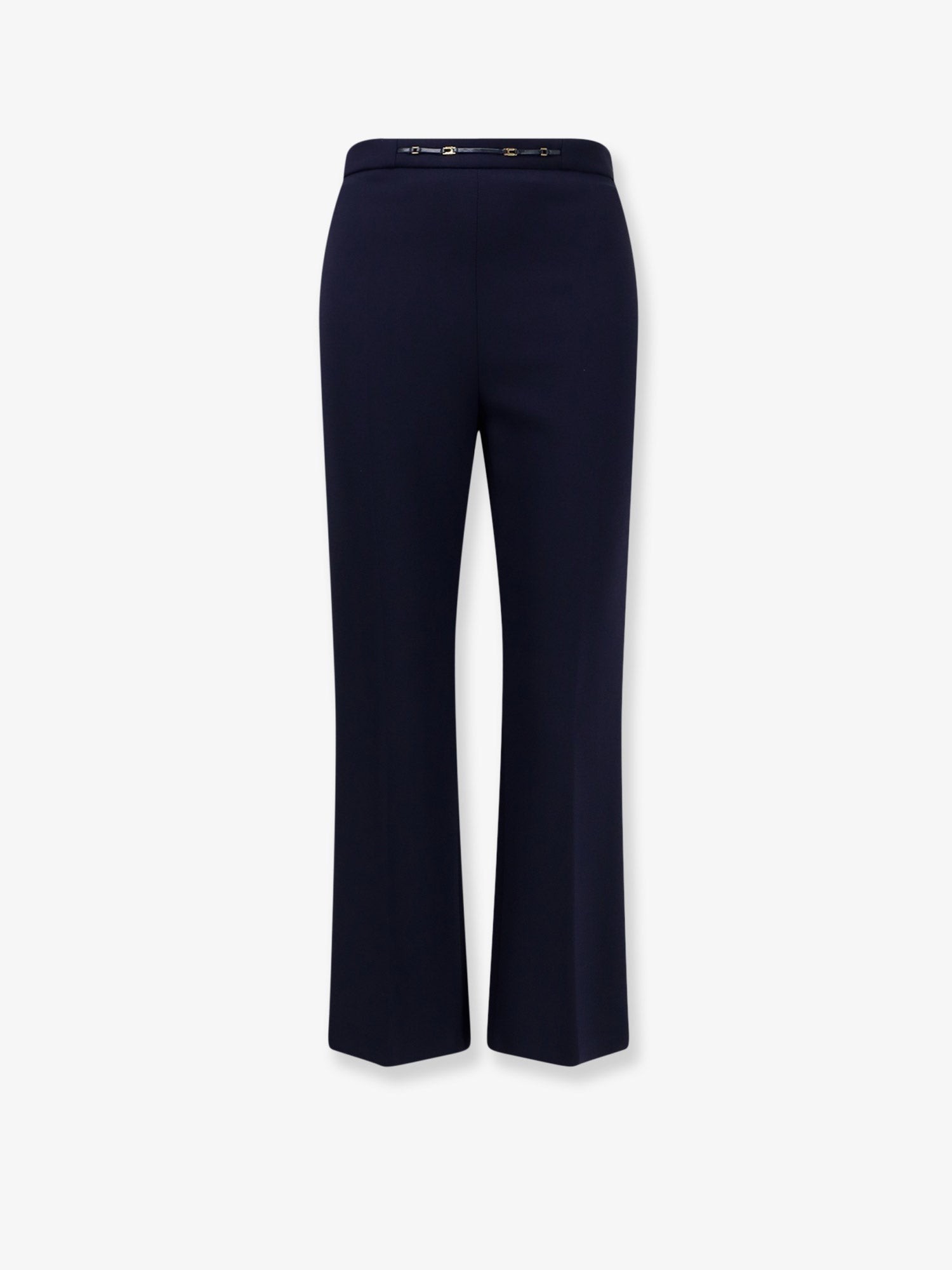 Elisabetta Franchi Essentials Rtrousers With Monogram Detail