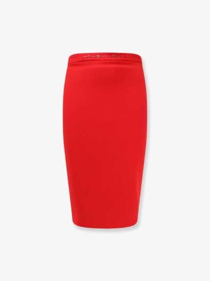 Elisabetta Franchi Essentials Skirt With Monogram Detail