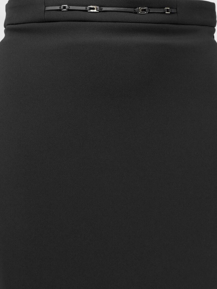Elisabetta Franchi Essentials Skirt With Monogram Detail