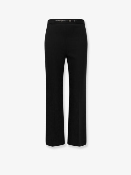Elisabetta Franchi Essentials Trousers With Monogram Detail