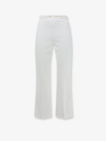 Elisabetta Franchi Essentials Trousers With Monogram Detail