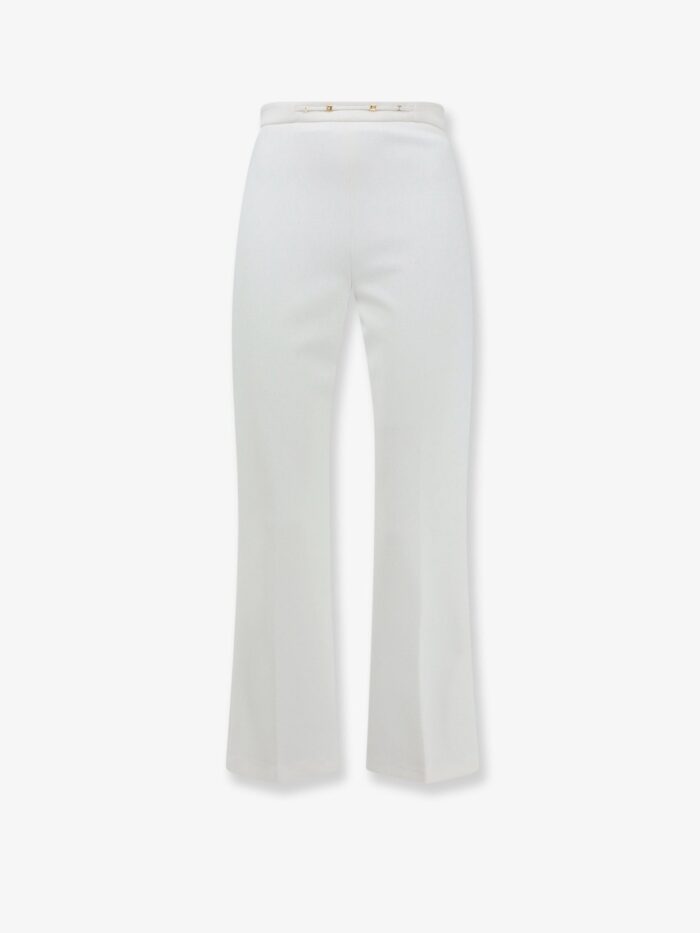 elisabetta franchi essentials trousers with monogram detail Elisabetta Franchi Essentials Trousers With Monogram Detail