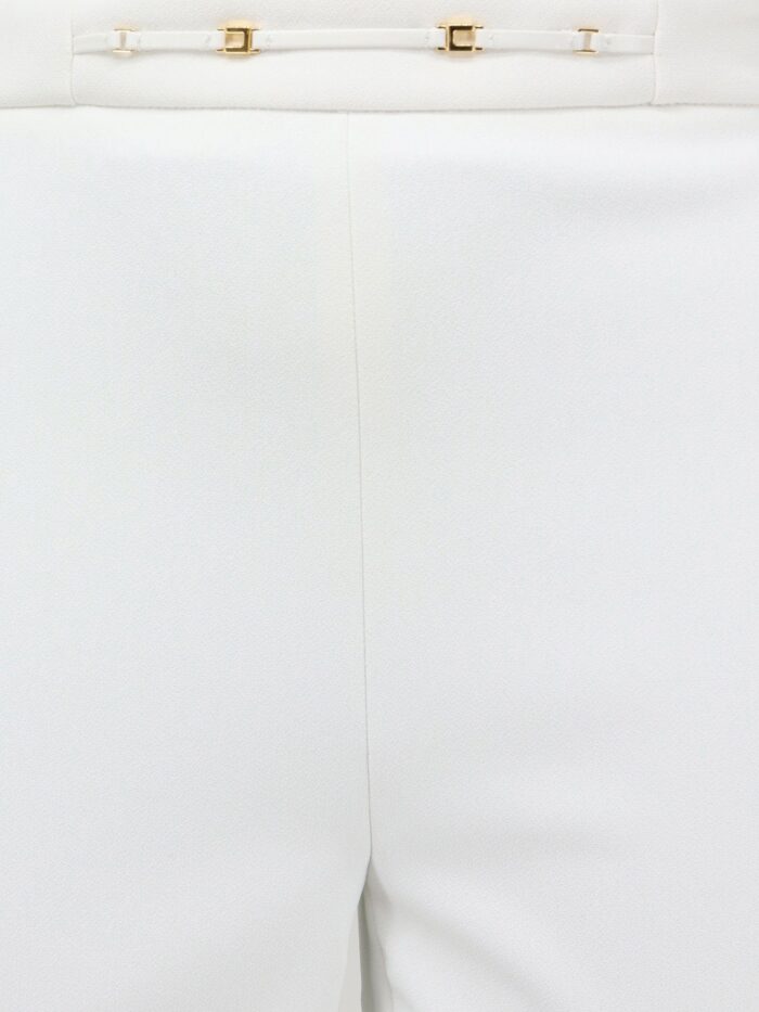 Elisabetta Franchi Essentials Trousers With Monogram Detail
