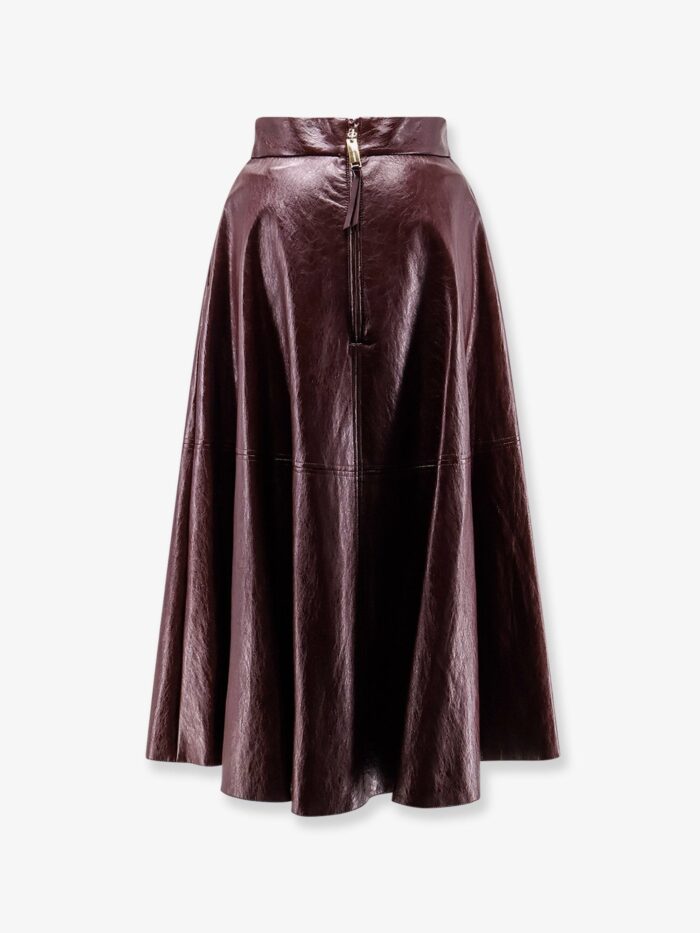 Elisabetta Franchi Faux Leather Skirt