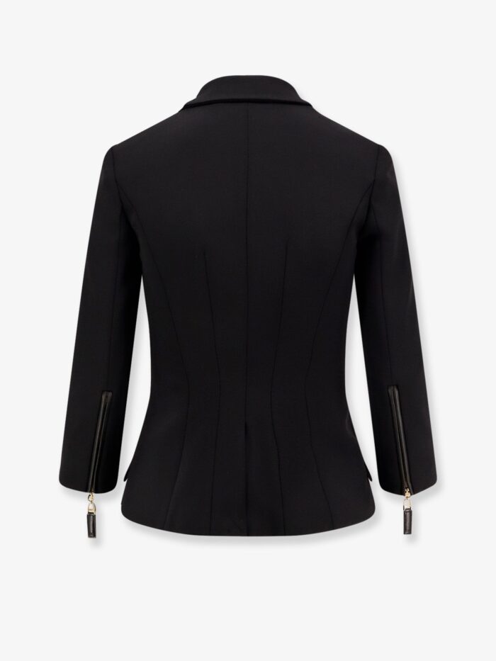 Elisabetta Franchi Fitted Blazer With Logoed Buttons