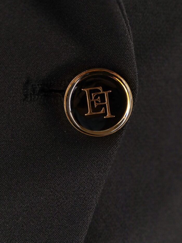 Elisabetta Franchi Fitted Blazer With Logoed Buttons