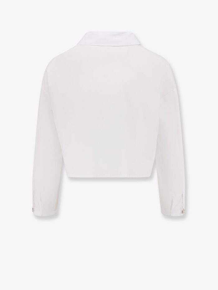 Elisabetta Franchi Kemeja Cotton Shirt With Embroidery