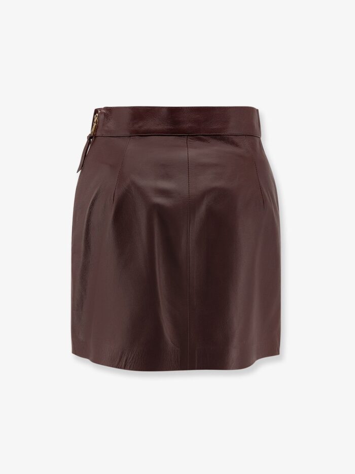Elisabetta Franchi Leather Miniskirt