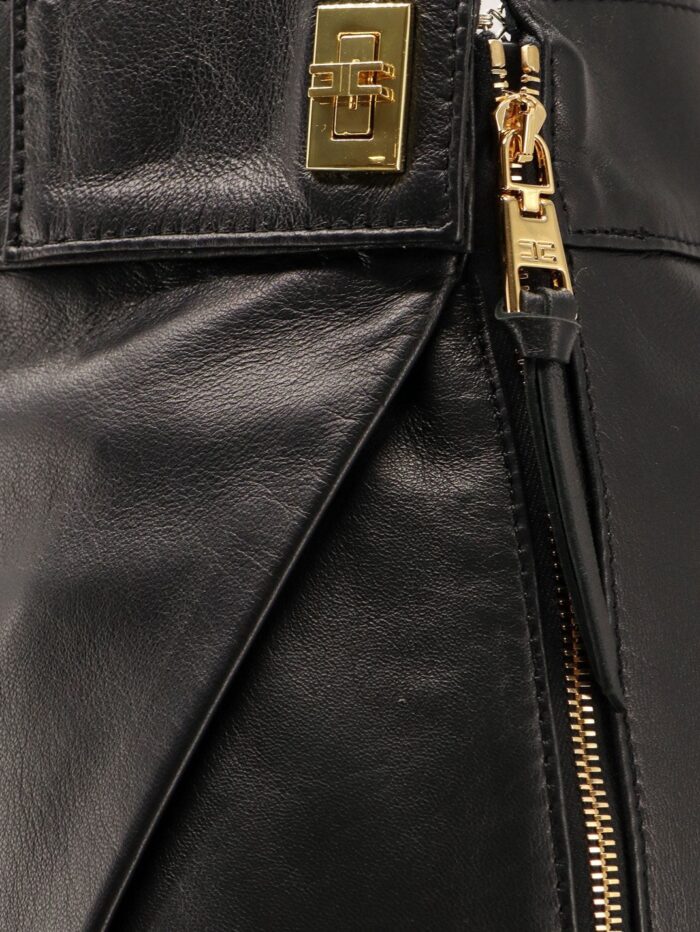 Elisabetta Franchi Leather Miniskirt