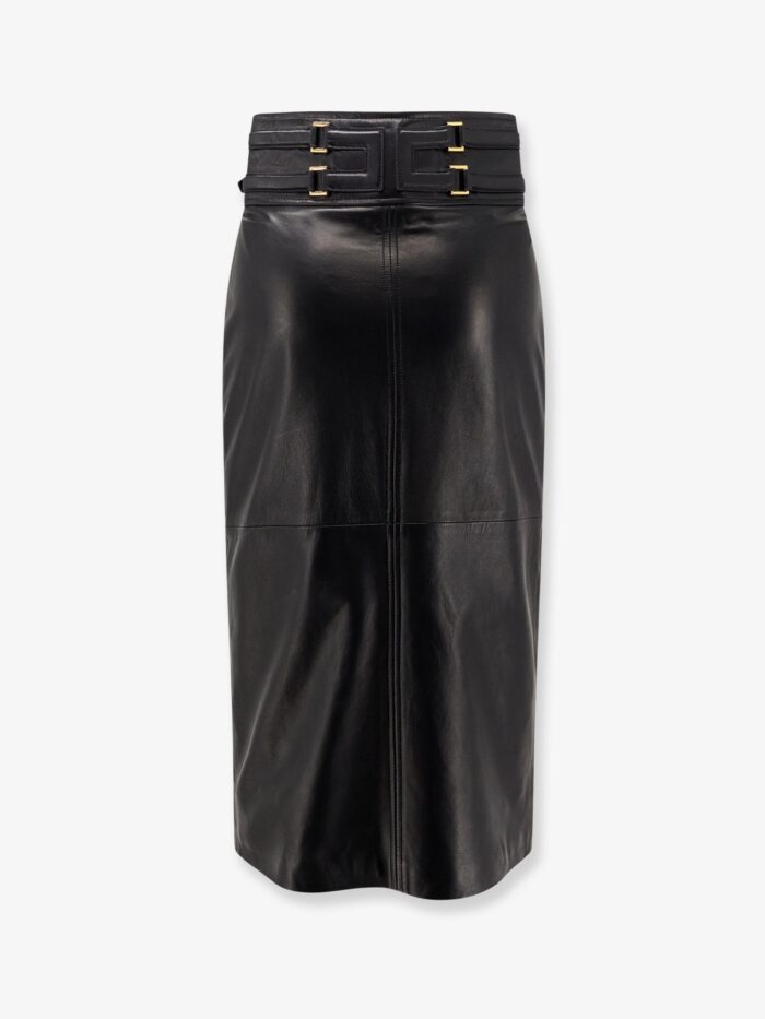 elisabetta franchi leather skirt Elisabetta Franchi Leather Skirt