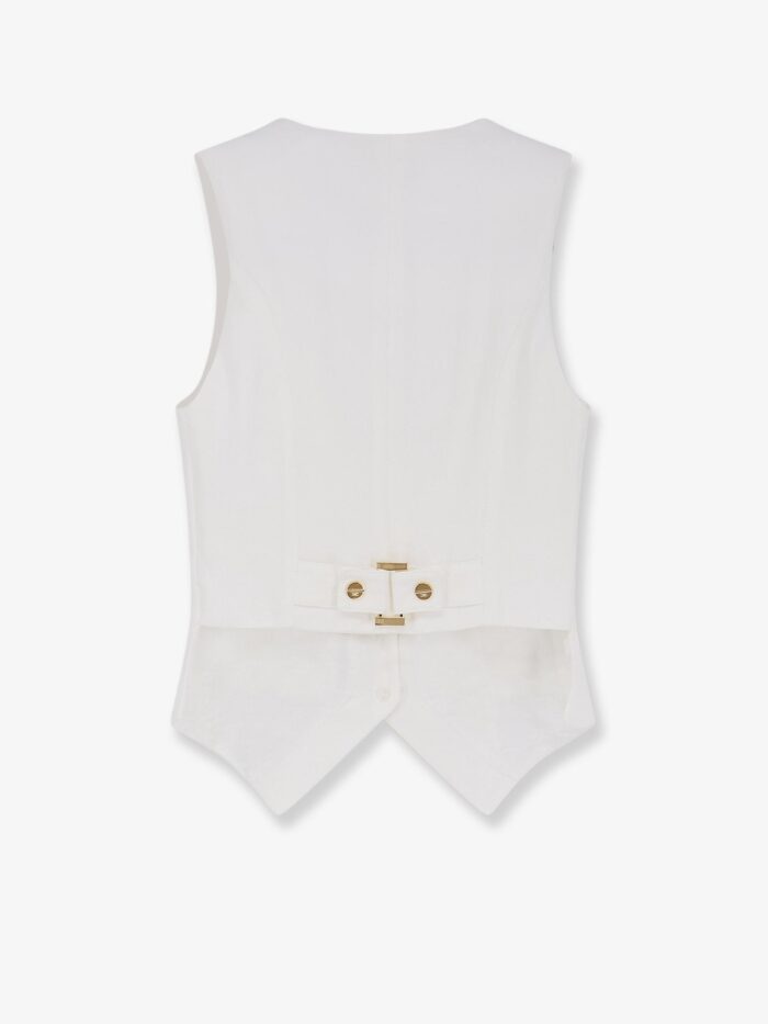 Elisabetta Franchi Linen And Viscose Vest