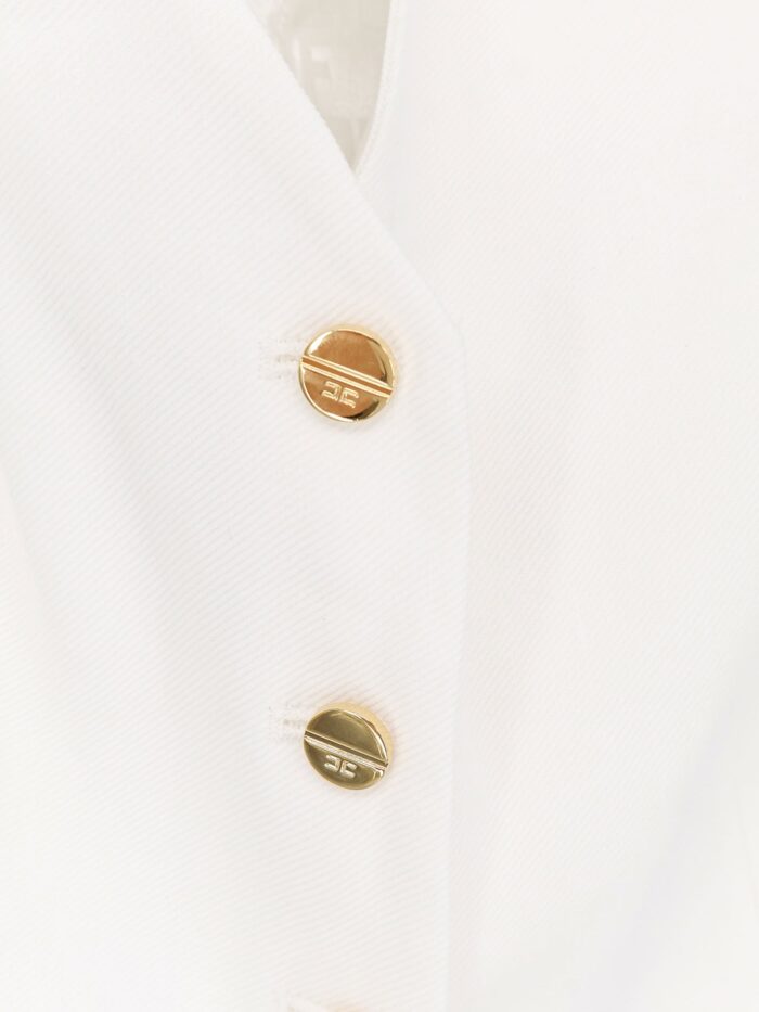 Elisabetta Franchi Linen And Viscose Vest