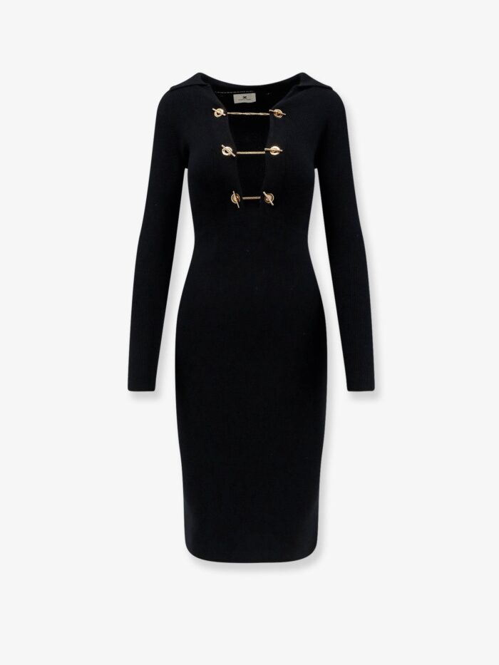 elisabetta franchi long viscose blend dress Elisabetta Franchi Long Viscose Blend Dress