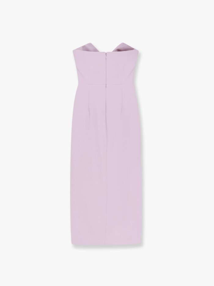 Elisabetta Franchi Midi Dress With Gold Metal Detail