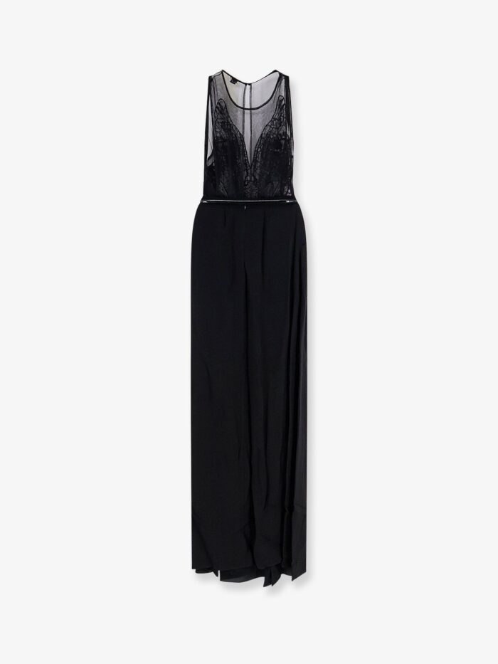 Elisabetta Franchi Red Carpet Long Dress With Belt