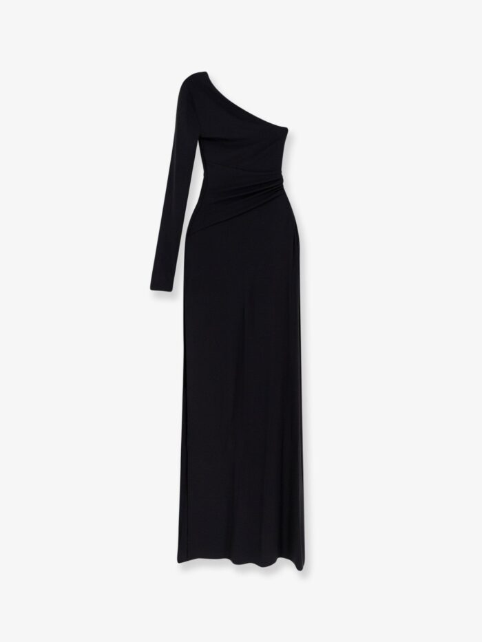 Elisabetta Franchi Red Carpet Stretch Viscose Long Dress