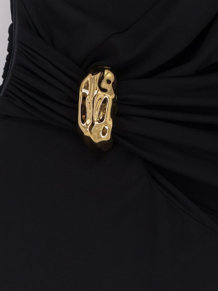 Elisabetta Franchi Red Carpet Stretch Viscose Long Dress