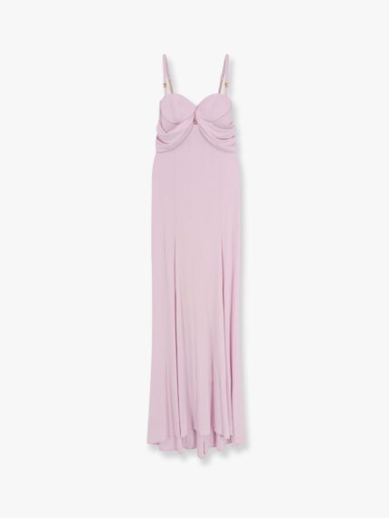 Elisabetta Franchi Red Carpet Stretch Viscose Long Dress