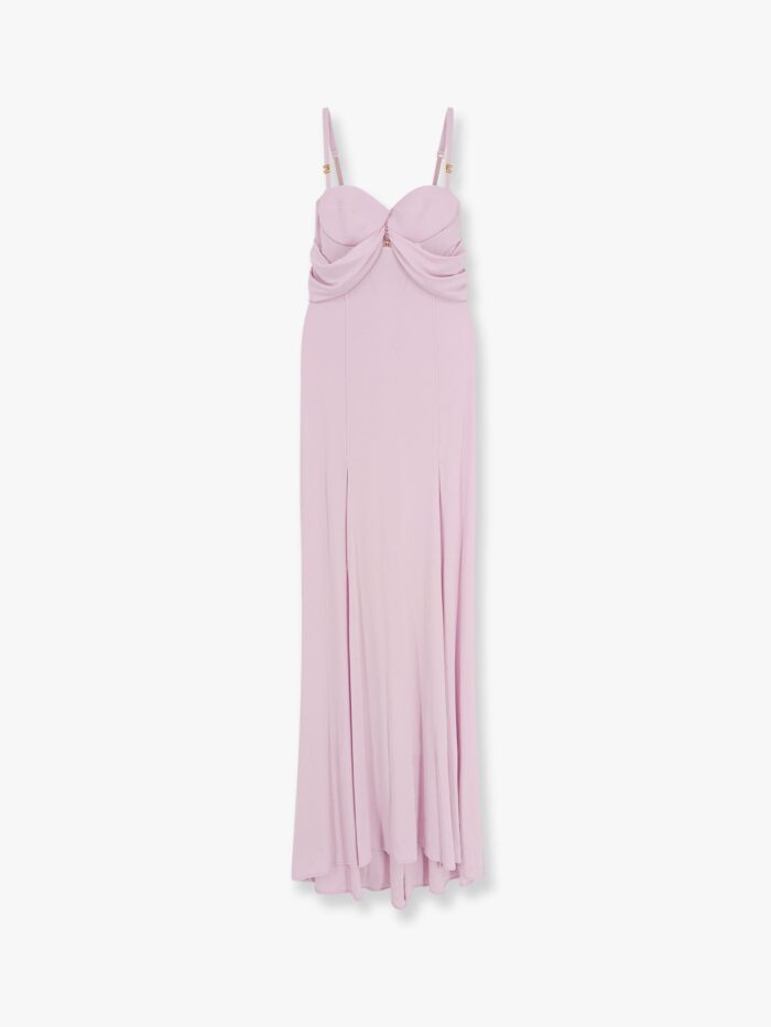 Elisabetta Franchi Red Carpet Stretch Viscose Long Dress