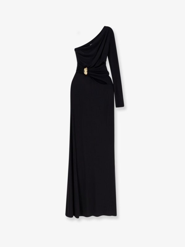 Elisabetta Franchi Red Carpet Stretch Viscose Long Dress
