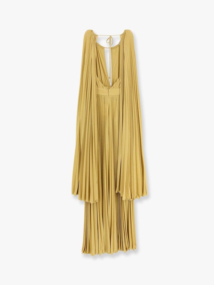 Elisabetta Franchi Red Carpet Viscose Blend Long Dress With Lurex Effect