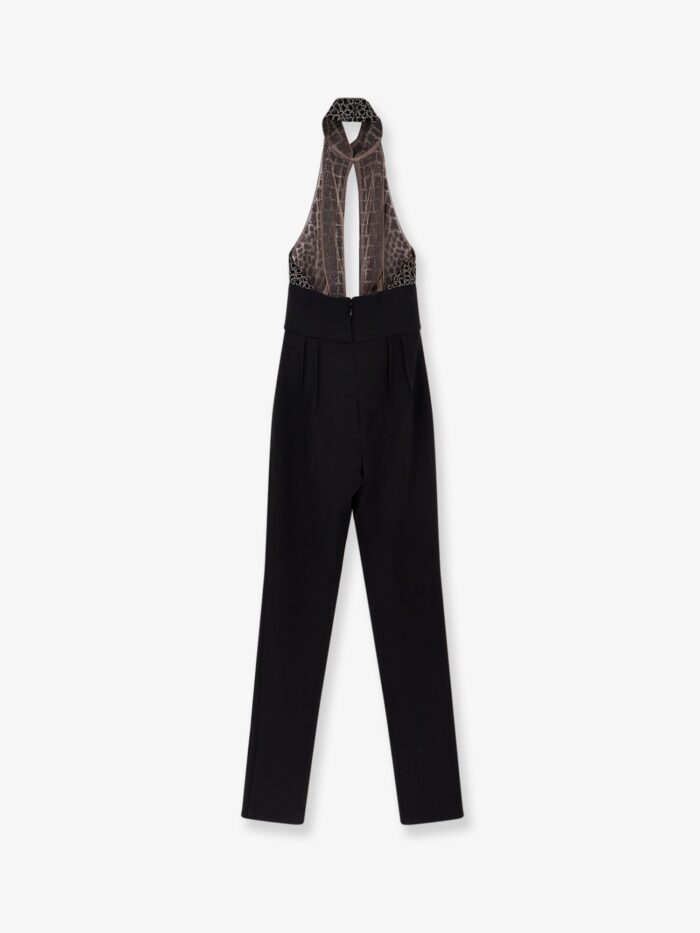 Elisabetta Franchi Satin Suit With Sequins On The Top