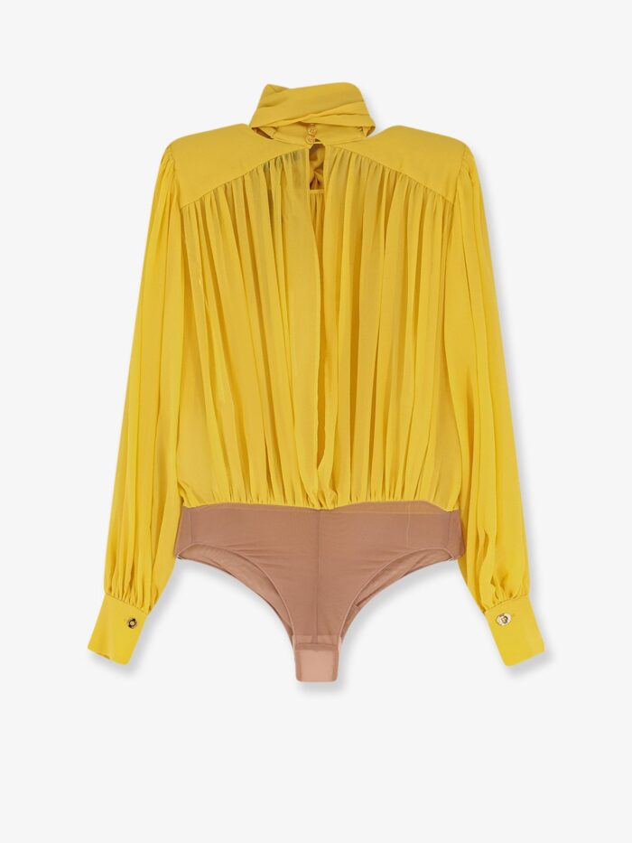 Elisabetta Franchi Silk Shirt With Body Detail