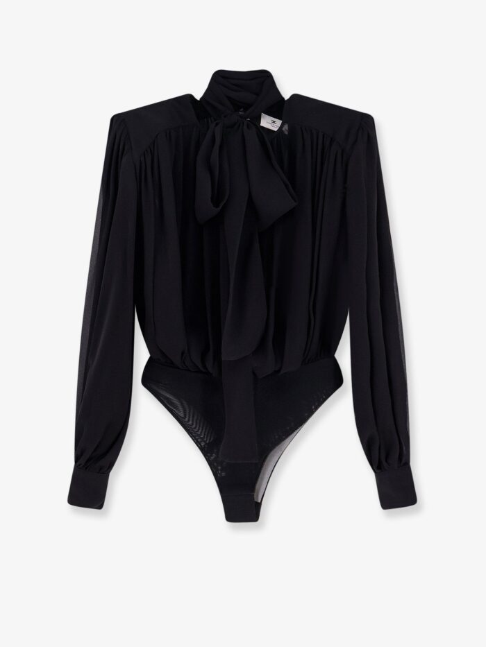 Elisabetta Franchi Silk Shirt With Body Detail