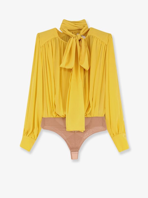 Elisabetta Franchi Silk Shirt With Body Detail