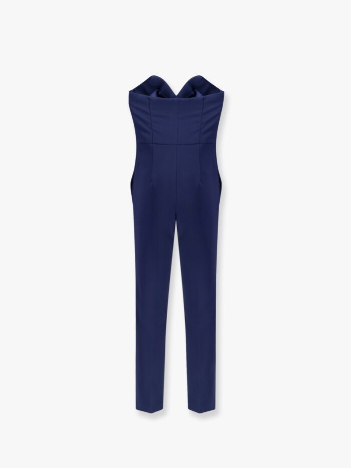 Elisabetta Franchi Strapless Jumpsuit With Waist Belt